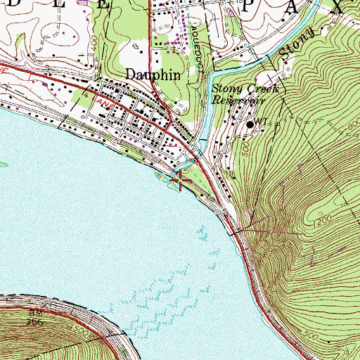 Topographic Map of Stony Creek, PA