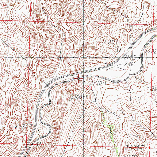Topographic Map of Sullivans Canyon, AZ
