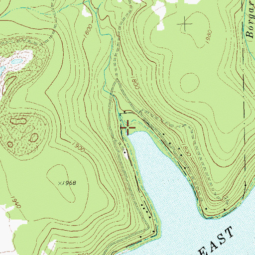 Topographic Map of Swamp Creek, PA