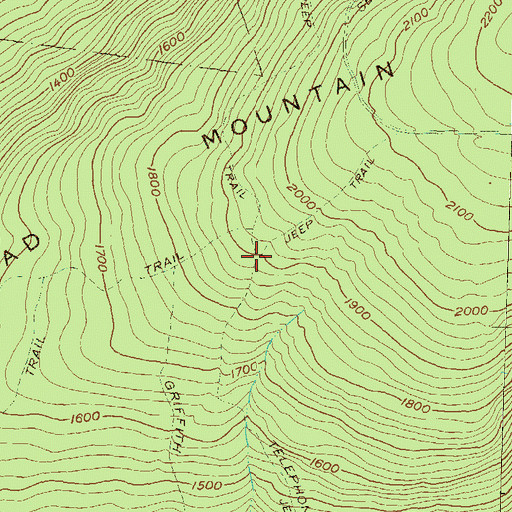 Topographic Map of Telephone Trail, PA