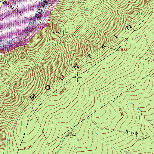 Topographic Map of Terrace Mountain, PA
