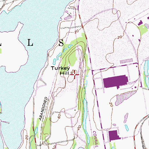 Topographic Map of Turkey Hill, PA