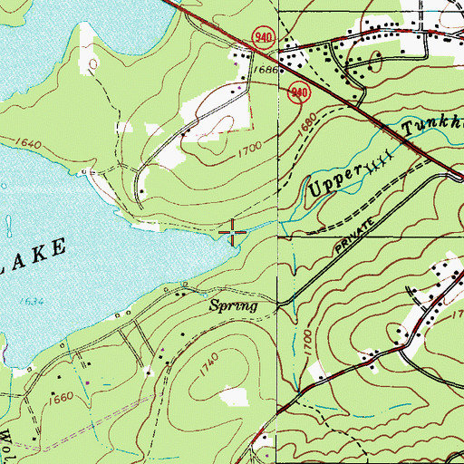 Topographic Map of Upper Tunkhannock Creek, PA