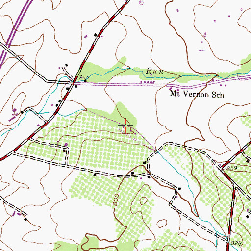 Topographic Map of Rocktop Airport, PA