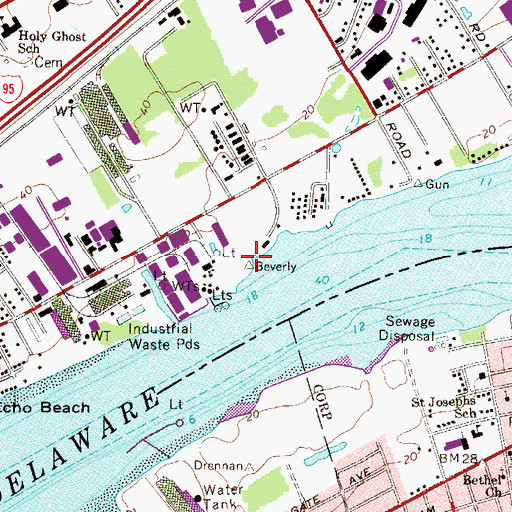 Topographic Map of Wes-Port Equipment Park Airport, PA