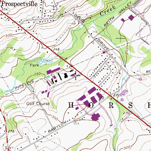 Topographic Map of Horsham Township Police Airport (historical), PA