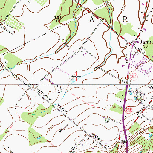 Topographic Map of Meyer Airport (historical), PA