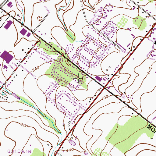 Topographic Map of Andre Airport (historical), PA
