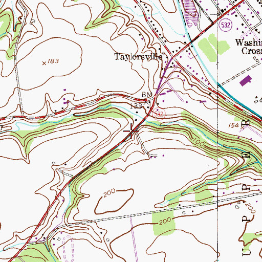 Topographic Map of Hunters Hill Farm Airport (historical), PA