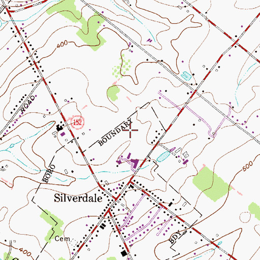 Topographic Map of I G Rosenberger Inc Airport (historical), PA