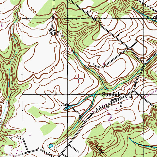 Topographic Map of Haney Airport (historical), PA