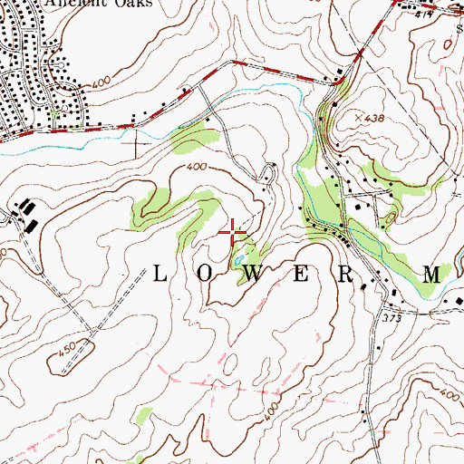 Topographic Map of Knepper Airport (historical), PA