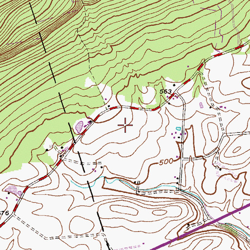 Topographic Map of Windswept Aerodrome (historical), PA