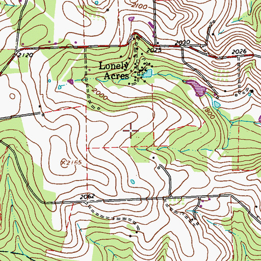 Topographic Map of Strittmatter Airport, PA