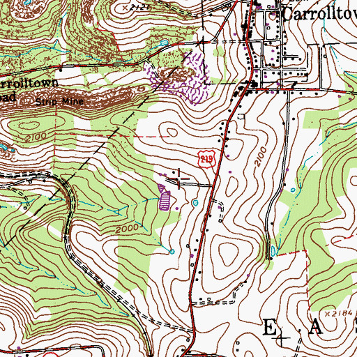 Topographic Map of Morchesky Airport (historical), PA
