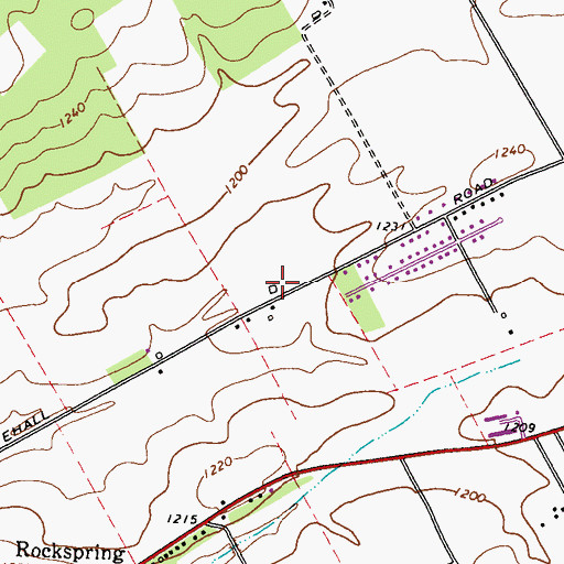 Topographic Map of Homan Airport, PA