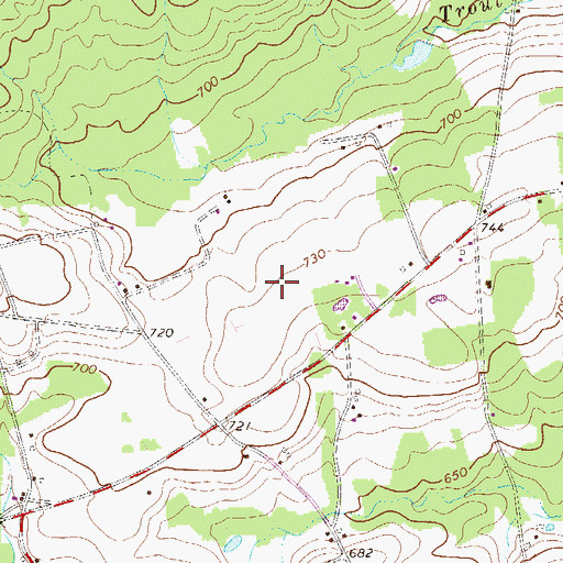 Topographic Map of Flying M Aerodrome, PA