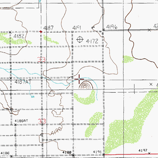 Topographic Map of Sulphur Spring, AZ