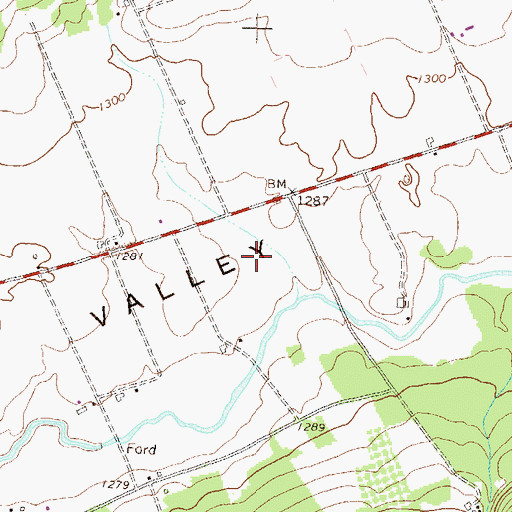 Topographic Map of Brooks Airport (historical), PA