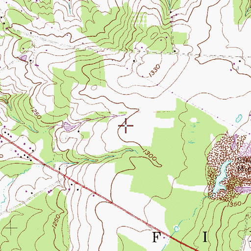 Topographic Map of Nelson's Run Airport, PA