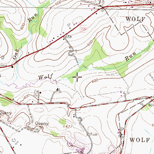 Topographic Map of Hey Field (historical), PA