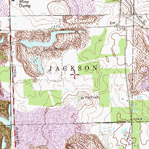 Topographic Map of Sagulla Airport (historical), PA