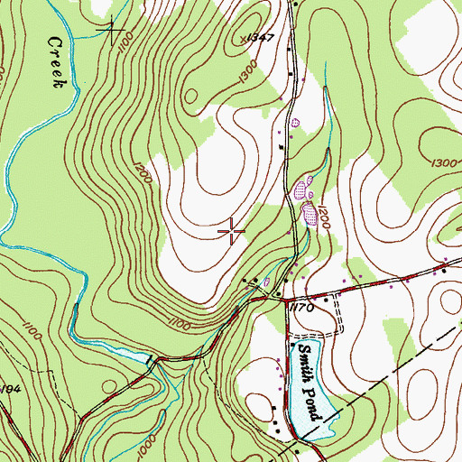 Topographic Map of Countryside Airport (historical), PA