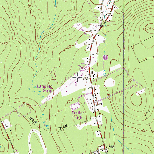 Topographic Map of Boehm's Field, PA