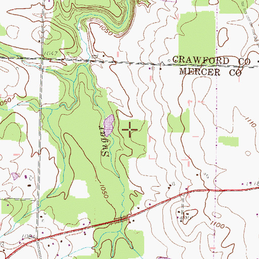 Topographic Map of Holsing Airport (historical), PA