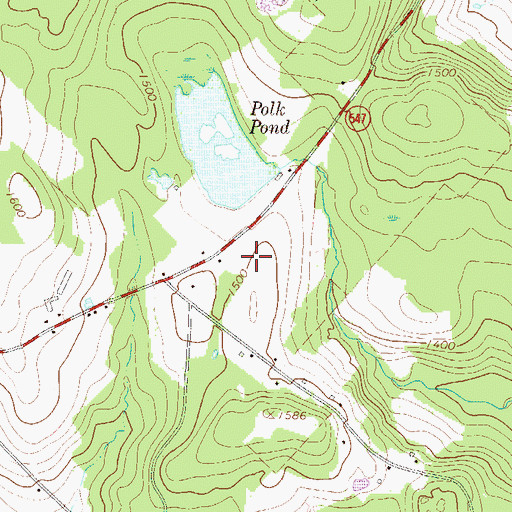 Topographic Map of Magnetic Laboratories Airport (historical), PA
