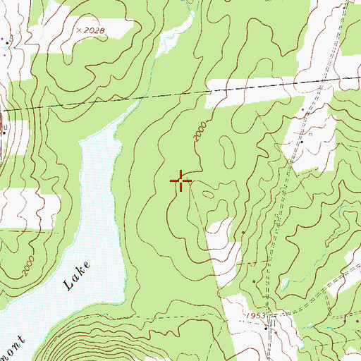 Topographic Map of Giles and Sikorsky Airport (historical), PA