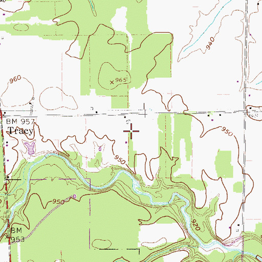 Topographic Map of Marther Field, PA