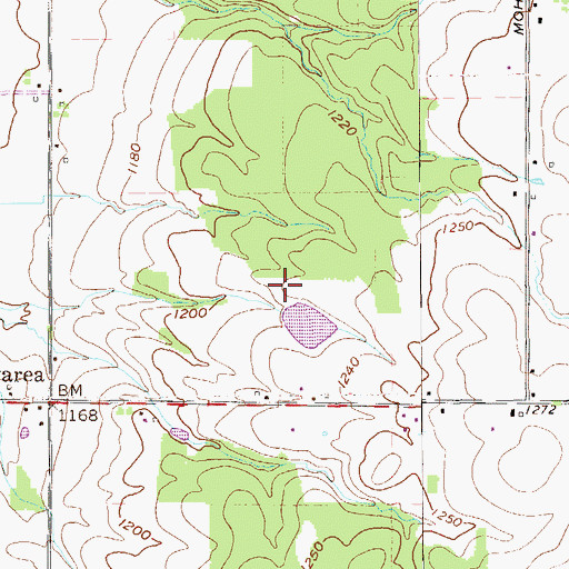 Topographic Map of Willows Airport, PA