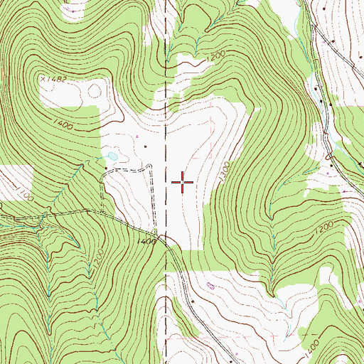 Topographic Map of Lars/Private Airport, PA