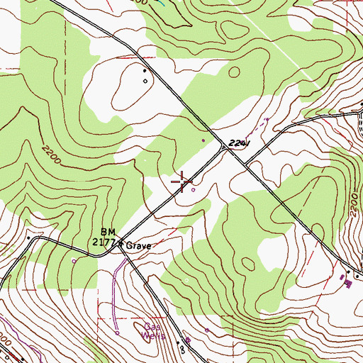 Topographic Map of Kibbe Field (historical), PA