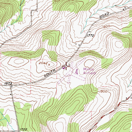 Topographic Map of Swift Aero Field, PA