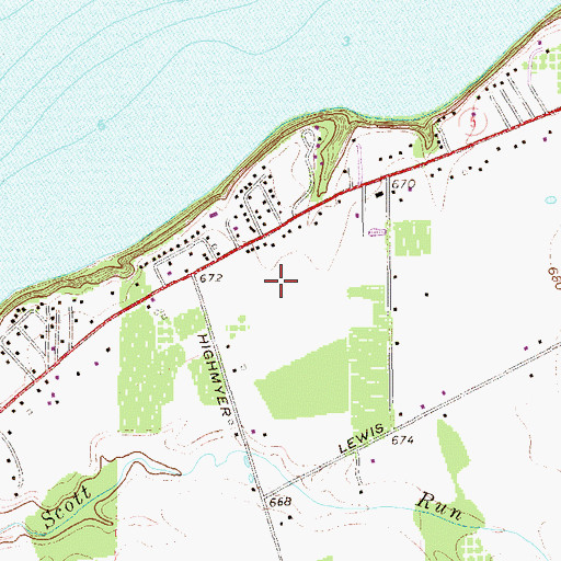 Topographic Map of Nelsons Farm Airport (historical), PA