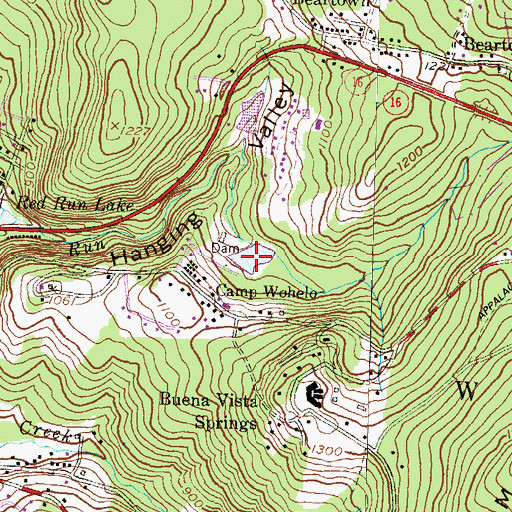 Topographic Map of Comet Lake, PA