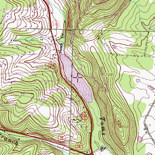 Topographic Map of K Section Pond, PA