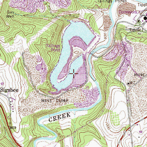 Topographic Map of Pond Four, PA