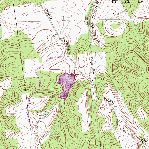 Topographic Map of Joseph Smyth Dam, PA