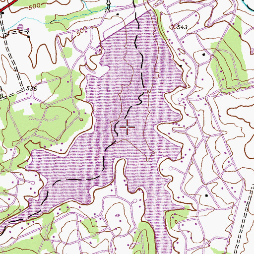 Topographic Map of Lake Meade, PA