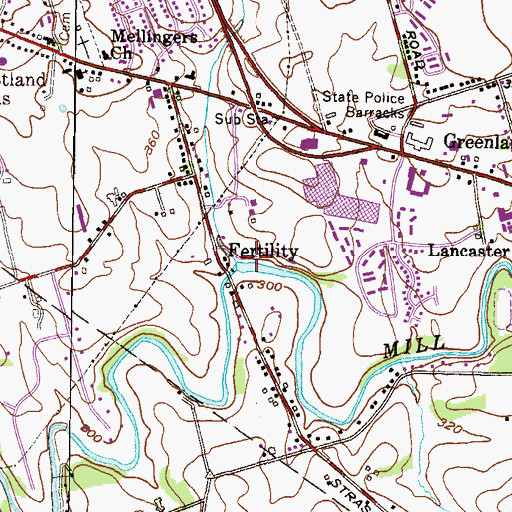 Topographic Map of Graffa Pond, PA