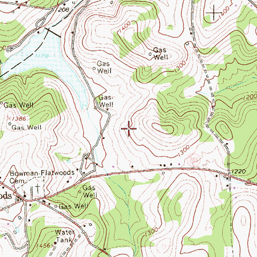 Topographic Map of Virgin Run Lake, PA