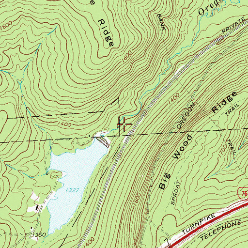 Topographic Map of Pa-32 Dam, PA