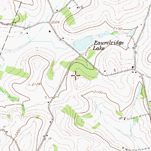 Topographic Map of Laurel Ridge Dam, PA