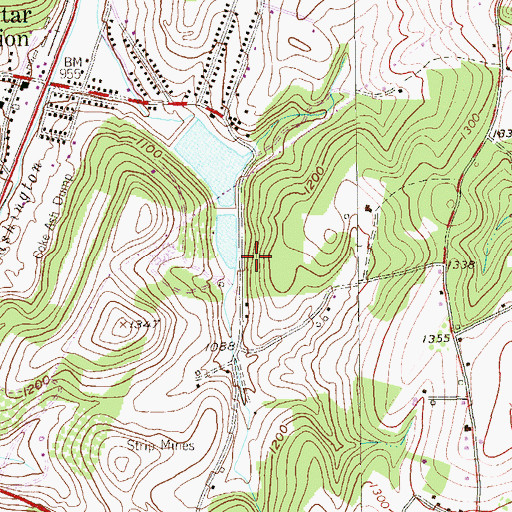 Topographic Map of Star Junction Number Two Dam, PA