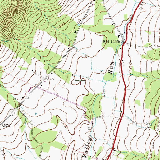 Topographic Map of Ice Dale Lake Dam, PA