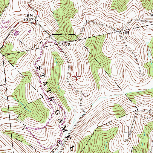 Topographic Map of Pa-661 Dam, PA