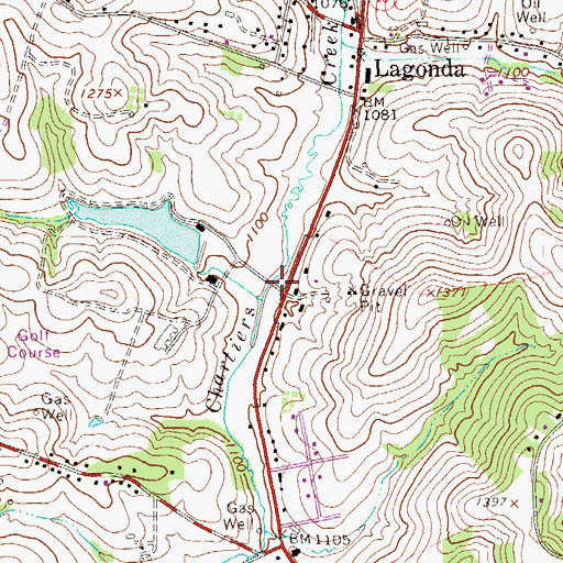 Topographic Map of Neal Lake, PA